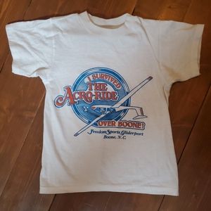 Vintage Boone North Carolina Acro Ride Freedom Sports Gildersport Tee T Shirt